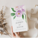 Search for lavender wedding programs Floral