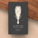 Search for quill business cards Feather