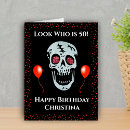 Search for skull birthday cards Black