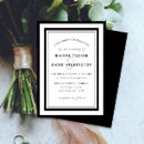 Search for border wedding invitations Black and white
