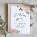 Search for peach birthday invitations Floral