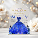 Search for blue butterfly quinceanera invitations Quinceañera