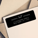 Search for black return address labels Couple