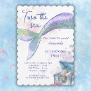 Search for mermaid 2nd birthday invitations Our little mermaid