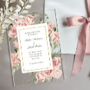 Search for pink rose wedding invitations Elegant