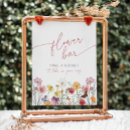 Search for bridal shower favor signs Flower bar