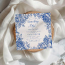 Search for blue bridal shower invitations Something blue for bride