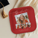 Search for red and blue graduation plates High school college