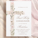 Search for floral first communion invitations Christian
