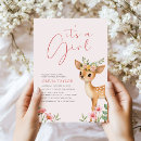 Search for cute baby girl shower invitations Woodland