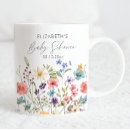 Search for baby shower favor mugs Floral