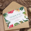 Search for tropical wedding thank you cards Leaves