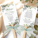 Search for fun wedding programs Rustic