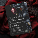 Search for dark and moody wedding invitations Sophisticated