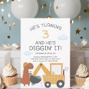 Search for 3 year old boy birthday invitations Watercolor
