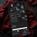 Search for dark and moody wedding invitations Black