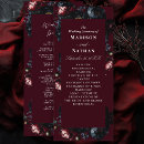 Search for black red wedding programs Gothic