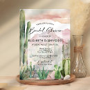 Search for cacti bridal shower invitations Pink and green