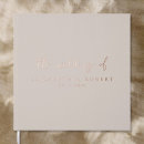 Search for rose gold wedding guest books Modern