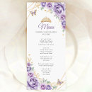 Search for purple and gold menus For her