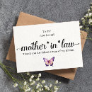 Search for mother in law thank you cards Bride