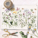 Search for wildflower garden tissue paper Watercolor