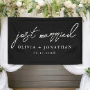 Search for just married banners Modern