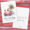 Search for funny tropical christmas cards Santa claus