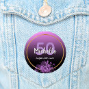 Search for 50th birthday buttons Gold