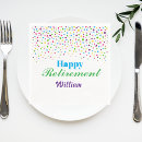 Search for happy retirement napkins Modern