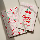 Search for cherry birthday invitations Cherry on top
