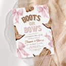 Search for boots or bows gender reveal Pink or brown