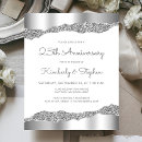 Search for silver wedding anniversary invitations Sparkle