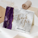 Search for purple and gold thank you cards Chic