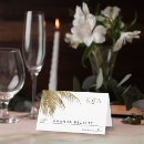 Search for leaf place cards Palm leaves
