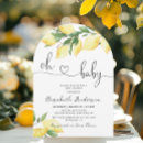 Search for lemon baby shower invitations Citrus
