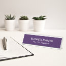 Search for purple name plates Minimalist