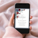 Search for dusty blue and burgundy wedding invitations For her