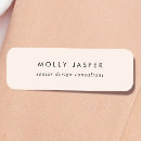 Search for salon name tags Blush pink