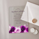 Search for lilac quinceanera invitations Purple