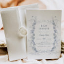 Search for victorian baby shower invitations Dusty blue