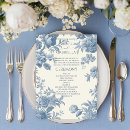 Search for vintage wedding programs Toile de jouy