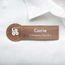 Search for business with logo name tags With magnetic back