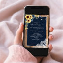 Search for navy blue and sunflower wedding invitations Sunflowers
