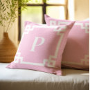 Search for pink monogram pillows Contemporary