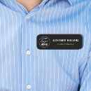 Search for employee name tags Black and white