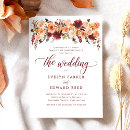 Search for burgundy rose wedding invitations Elegant
