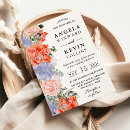 Search for orange and purple wedding invitations Boho