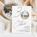 Search for disco ball invitations Minimalist