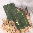 Search for olive green gold wedding invitations Botanical